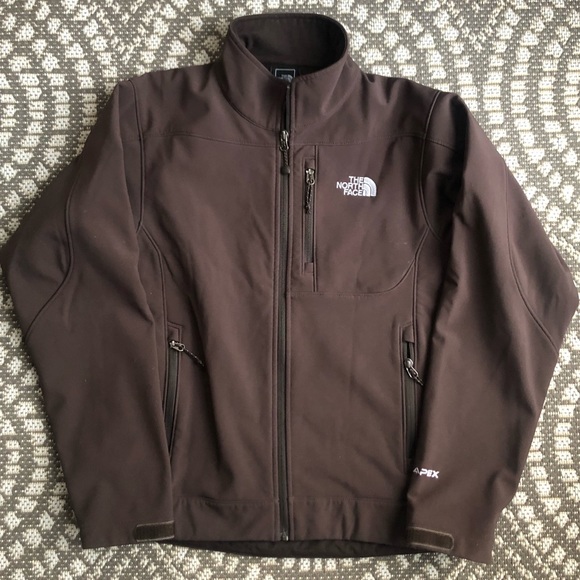 Men's The North Face Soft Shell Brown Apex Jacket - Picture 2 of 5